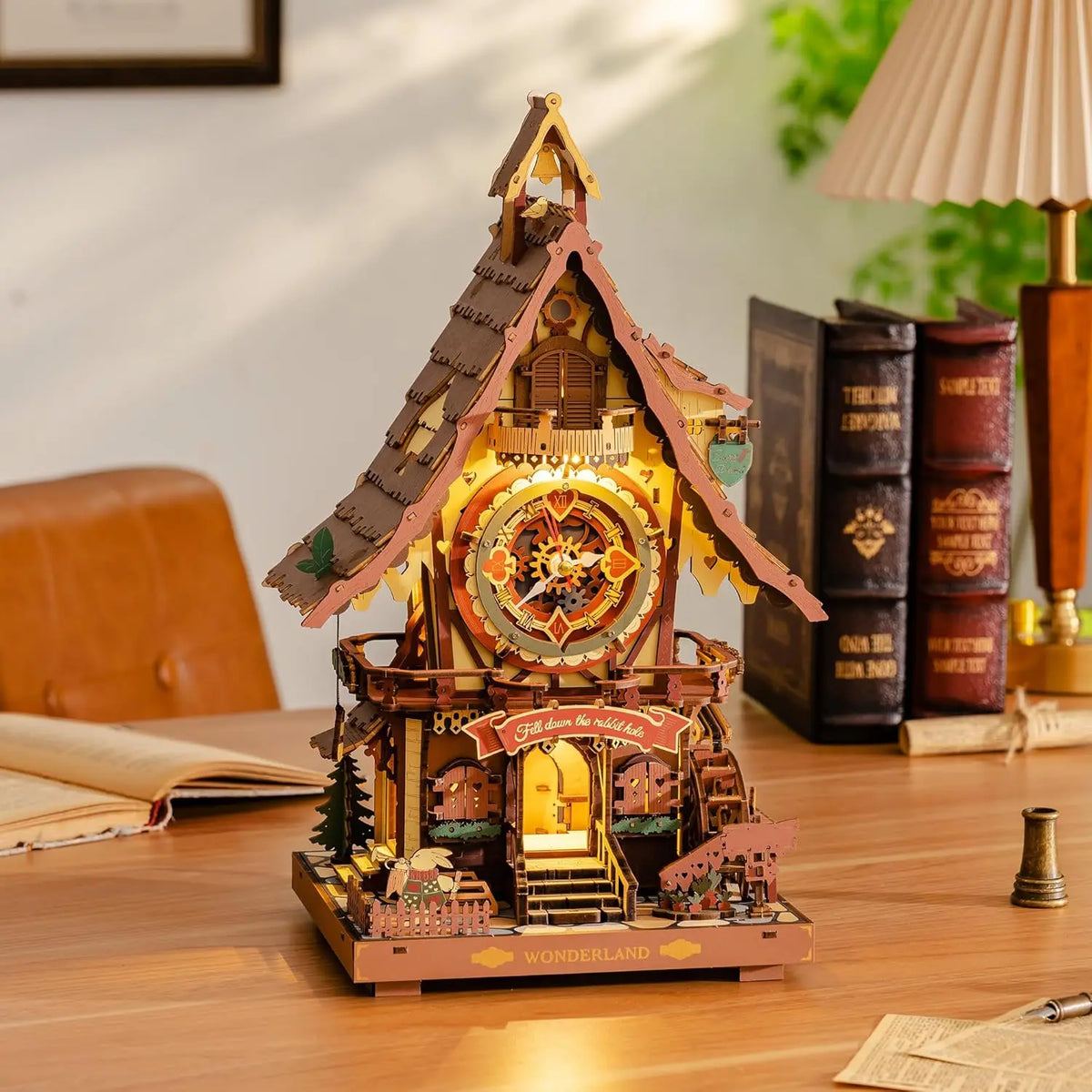 Robotime Rokr 3D Wooden Puzzle Cuckoo Clock Model Kit
