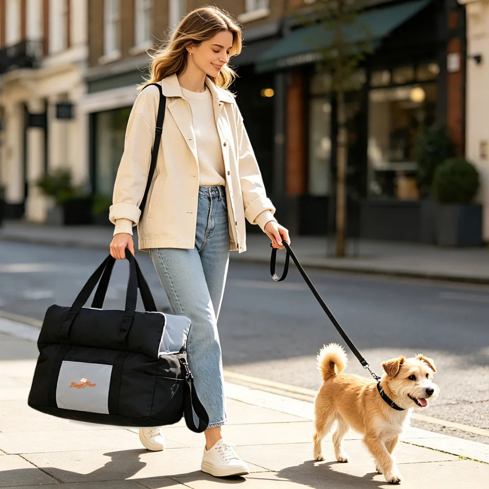Borwart Portable Dog Booster Car Seat With Safety Strap