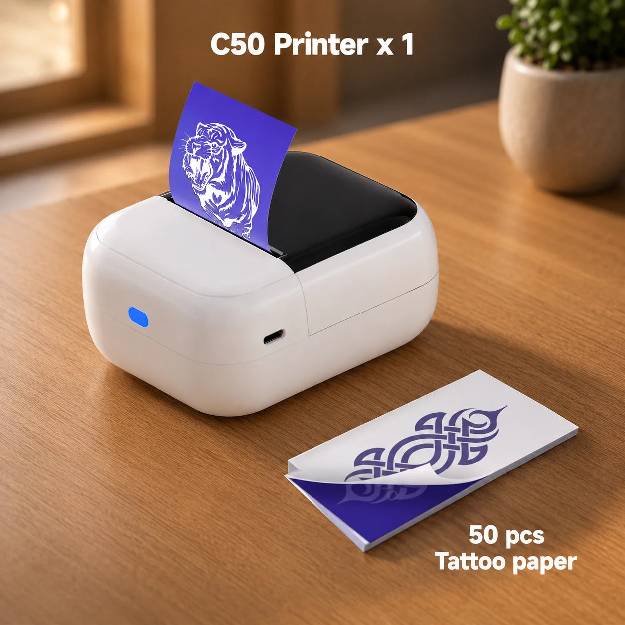 Orico C50 Mini Tattoo Printer Portable Inkless Transfer Machine