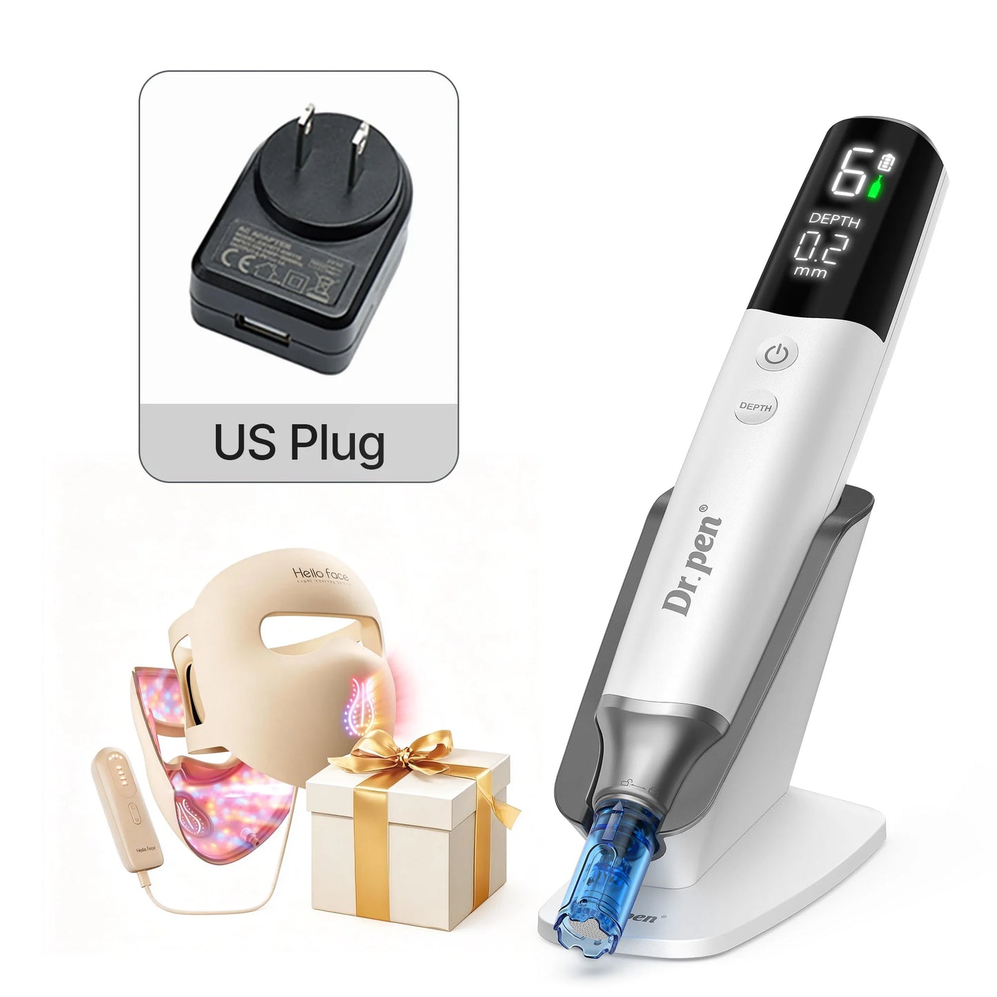 Hello Face Dr Pen M9 Microneedle Device And Led Mask