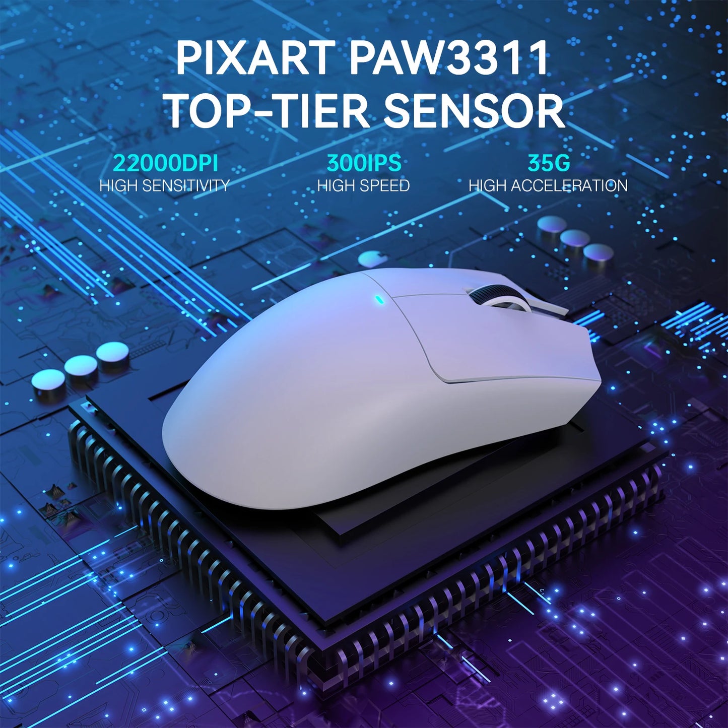 Attack Shark X11 Wireless Gaming Mouse 22K DPI RGB Backlight