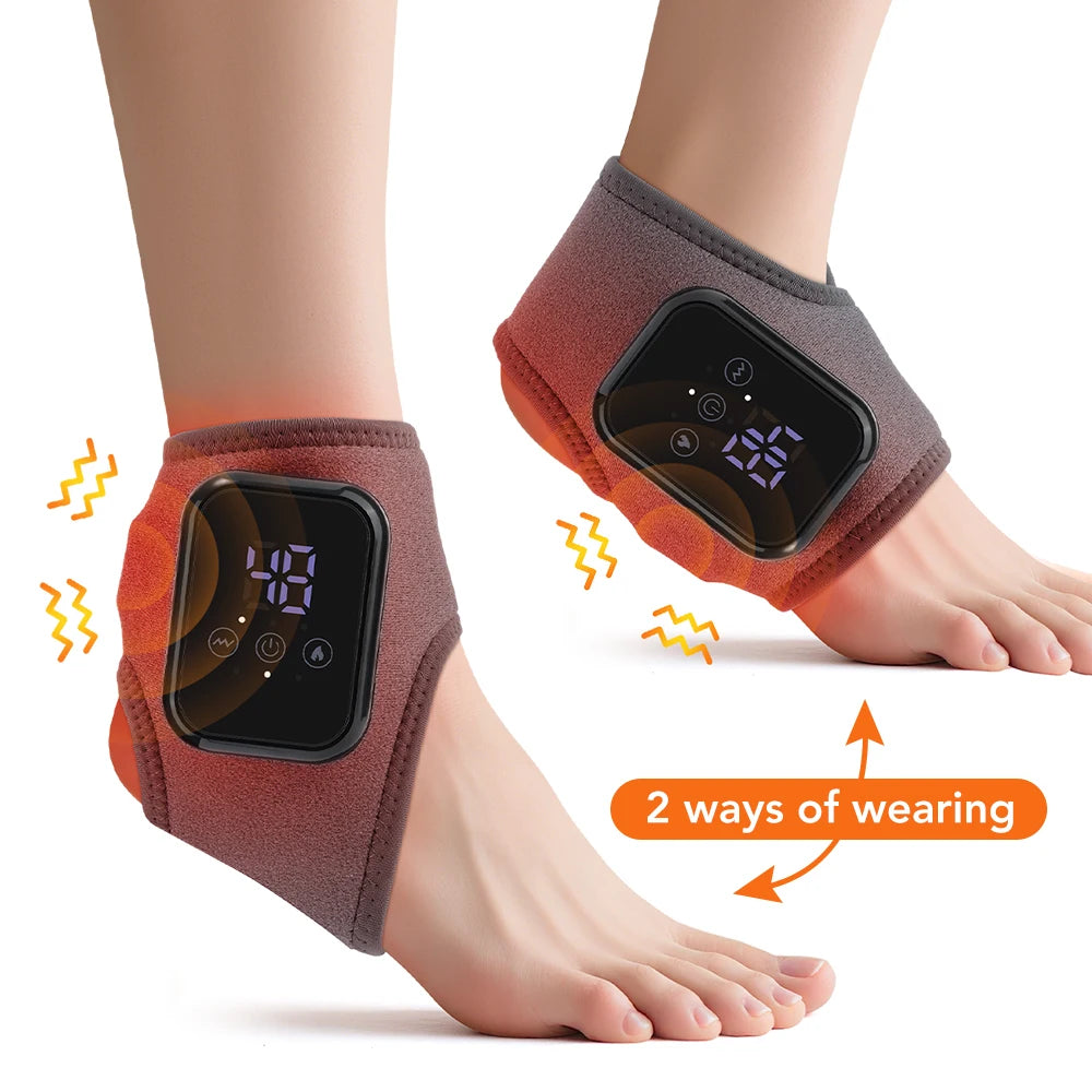 Portable Heated Electric Foot And Ankle Vibration Massager