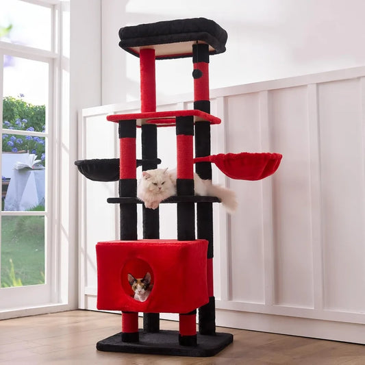 NBVCX Heavy Duty Cat Tree Tower With Sisal Scratching Post