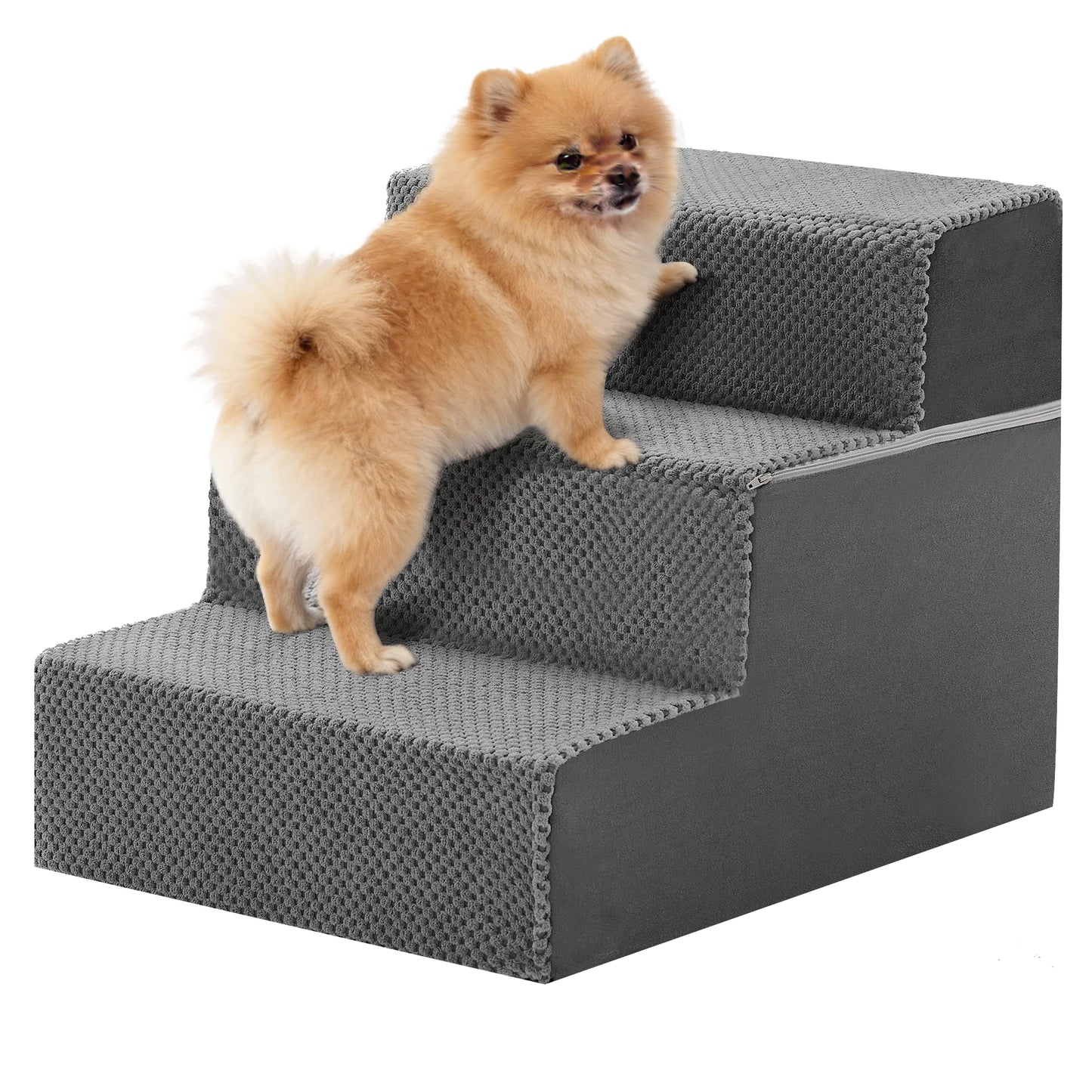 Three To Five Step Right Angled Foam Dog Stairs Ramp