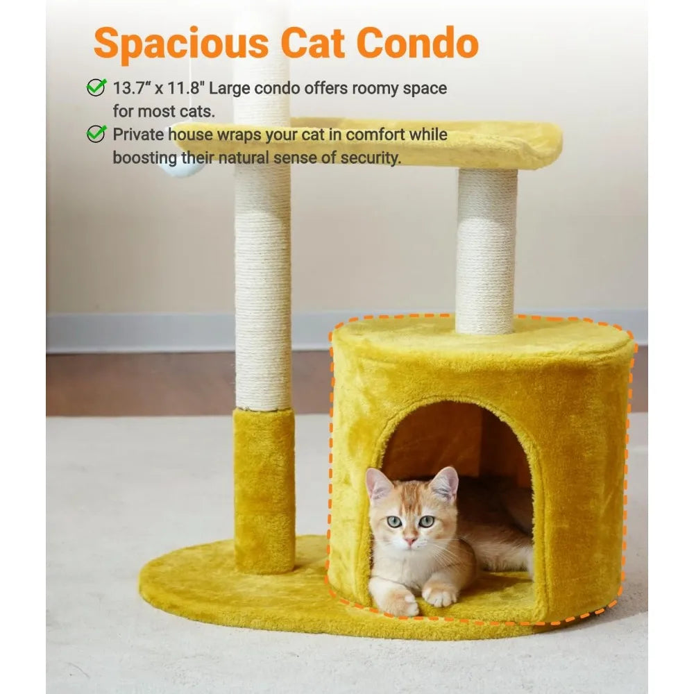 NBVCX Cat Tree Tower With Plush Padded Bed Condo Unit