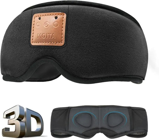 3D Sleep Mask With Built In Speakers And Bluetooth Headphones