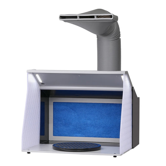 Succebuy Portable Airbrush Spray Booth Dual Fan Led Lights