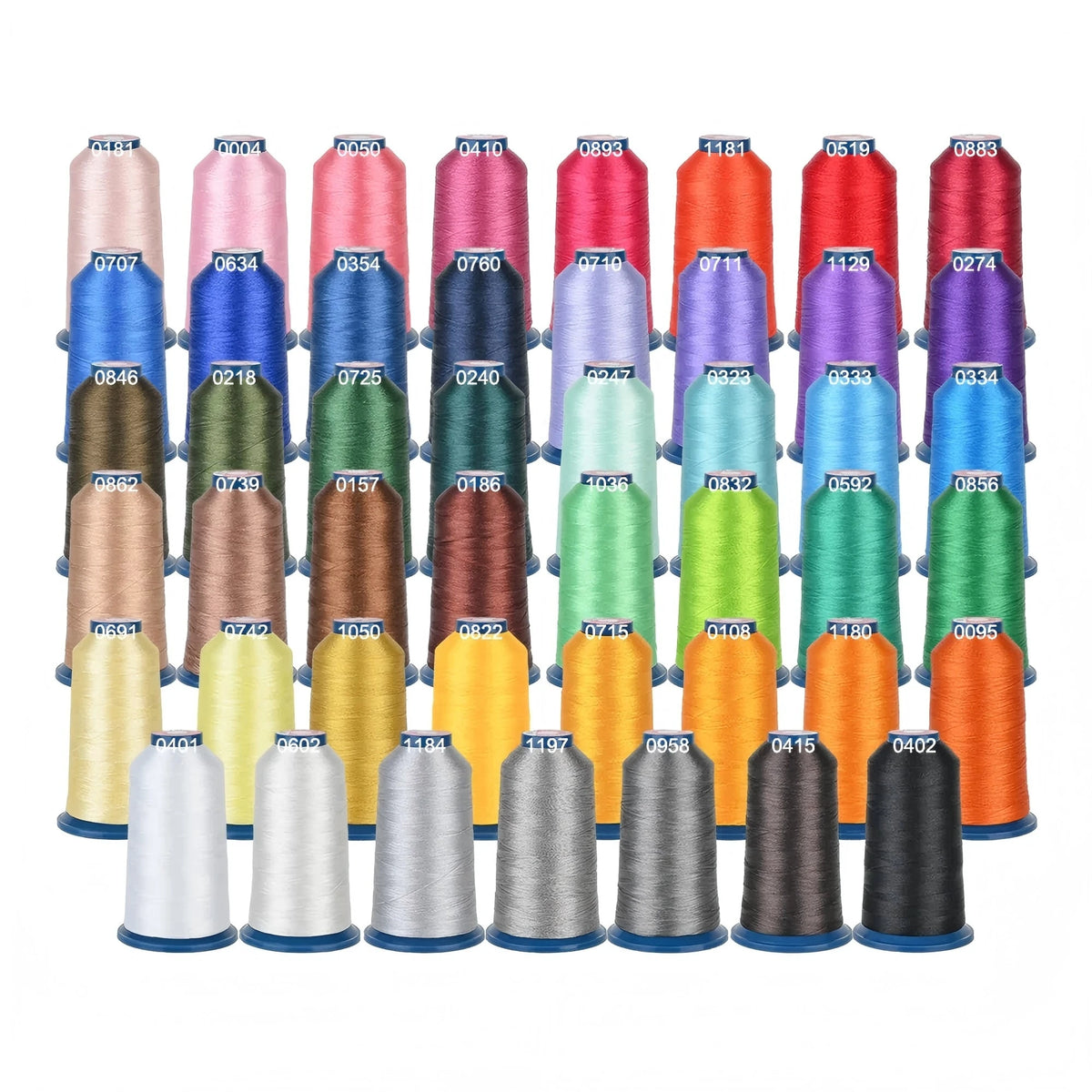 100 Colors 40WT Polyester Embroidery Thread Kit For Machines