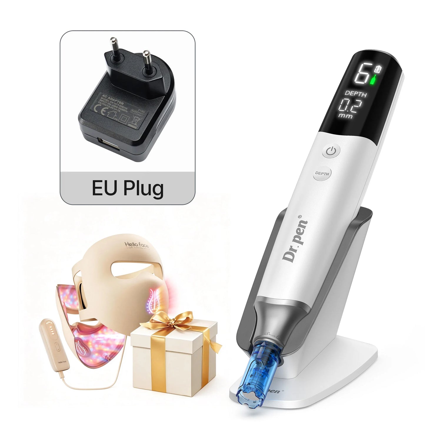 Hello Face Dr Pen M9 Microneedle Device And Led Mask