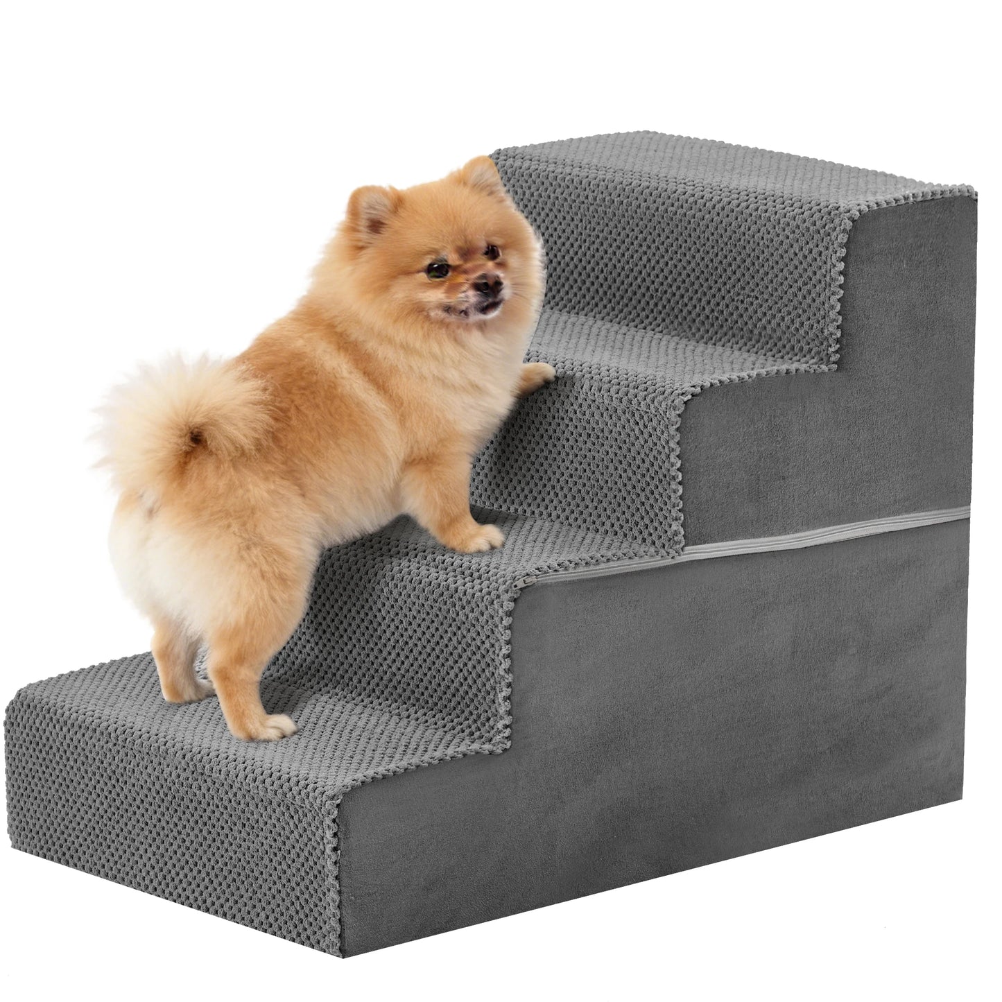 Three To Five Step Right Angled Foam Dog Stairs Ramp