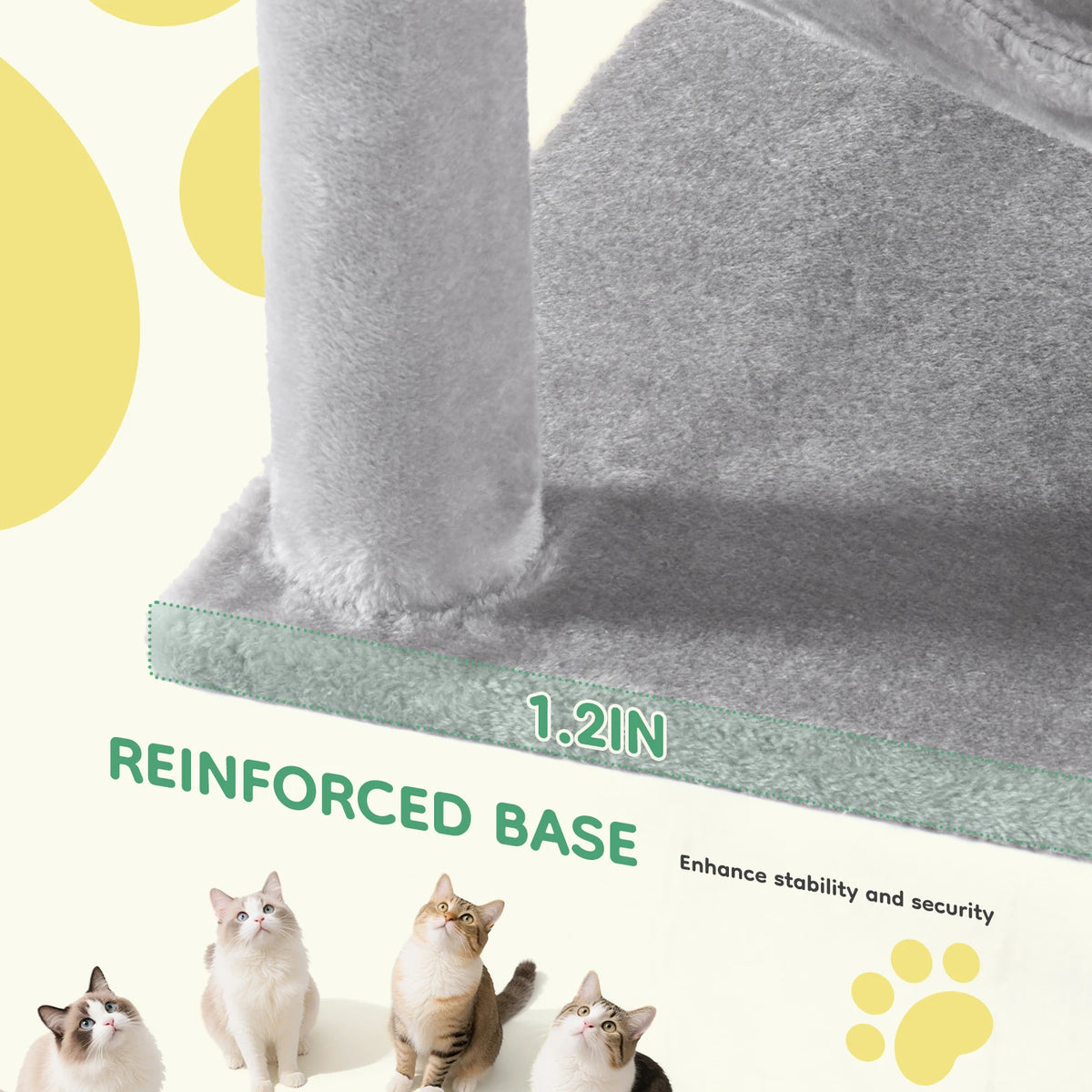 JHK Multi-Level Cat Tree Tower With Sisal Scratching Posts