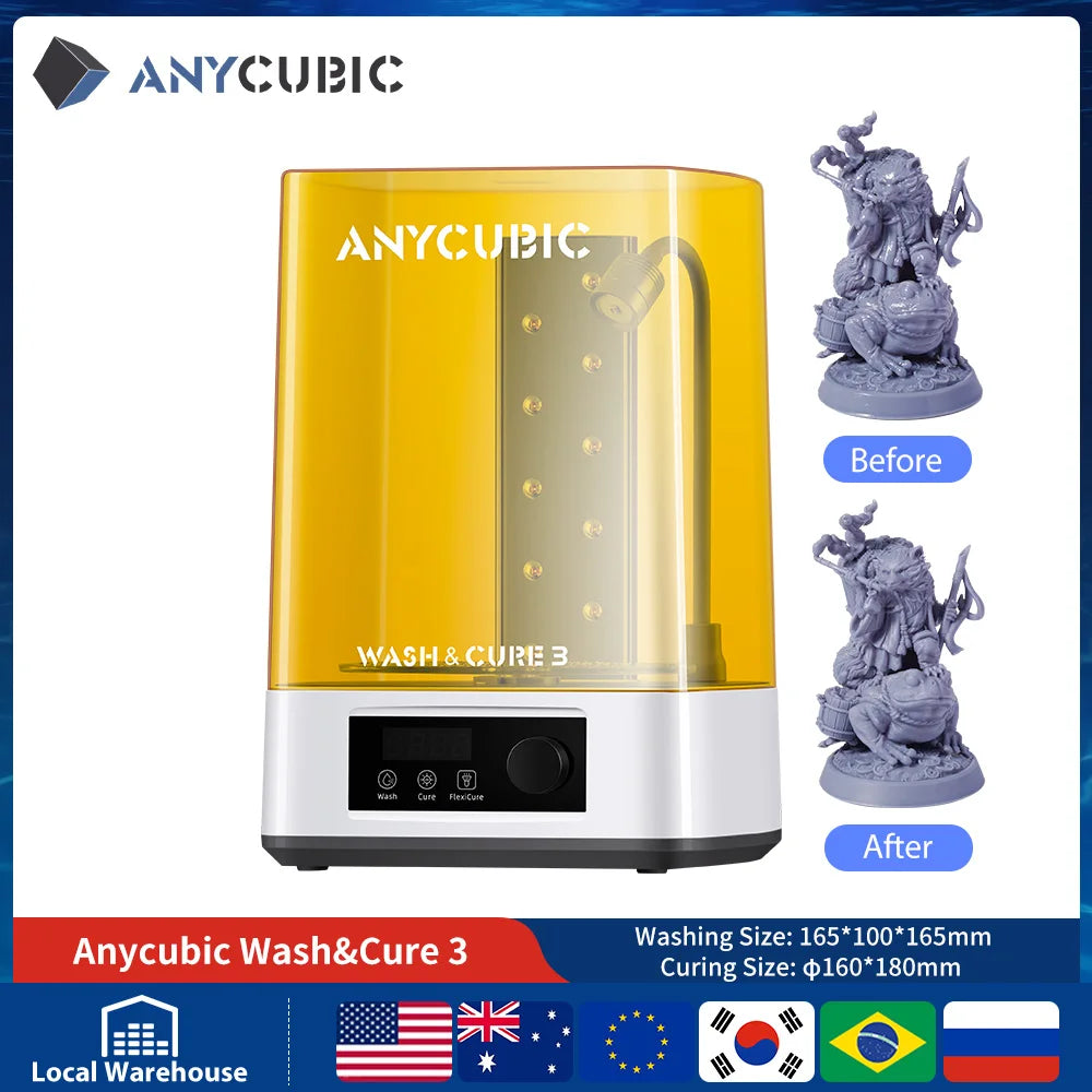 Anycubic Wash And Cure 3D Resin Printer Cleaning System