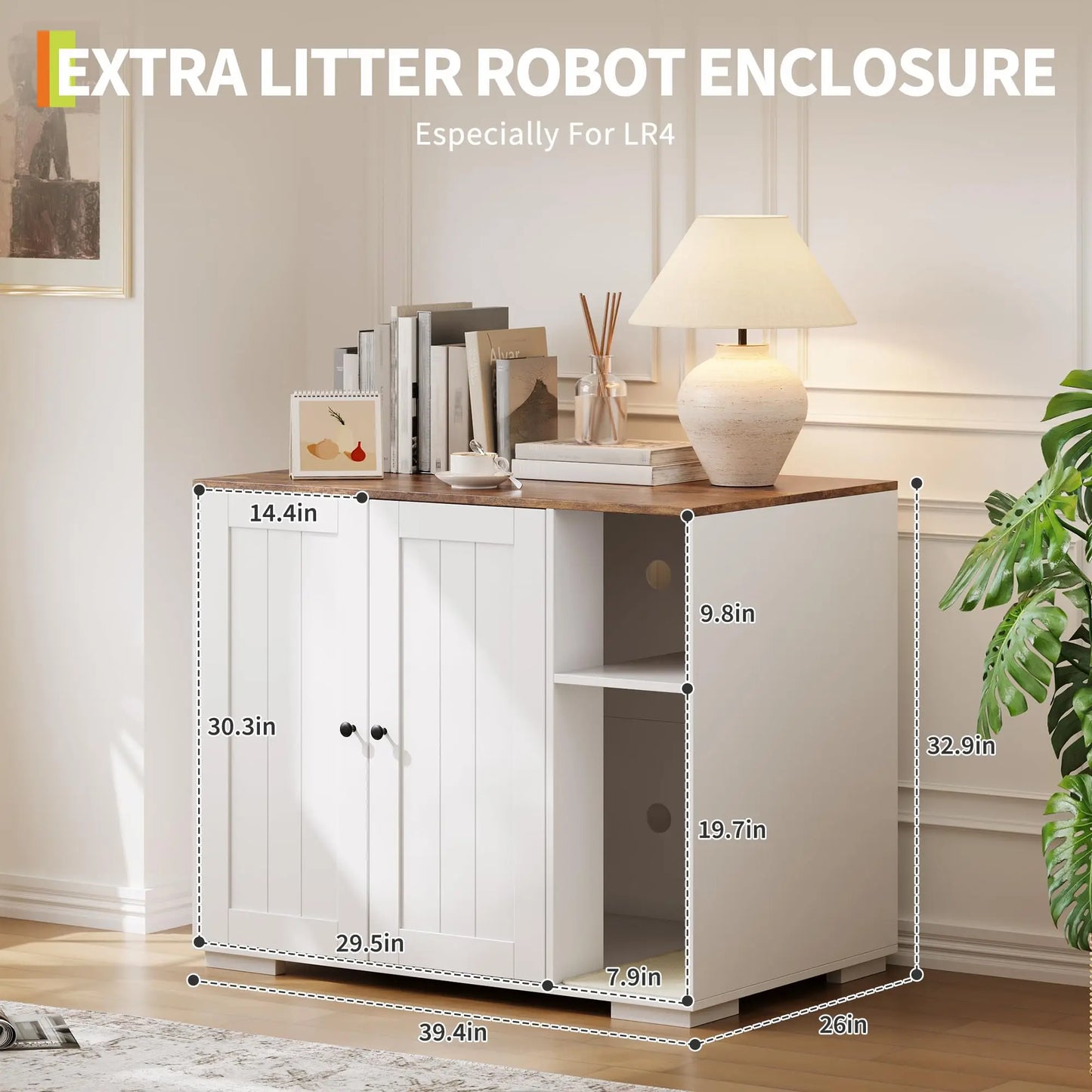 HiMISS Litter Robot 3 4 Cat Enclosure With Collector