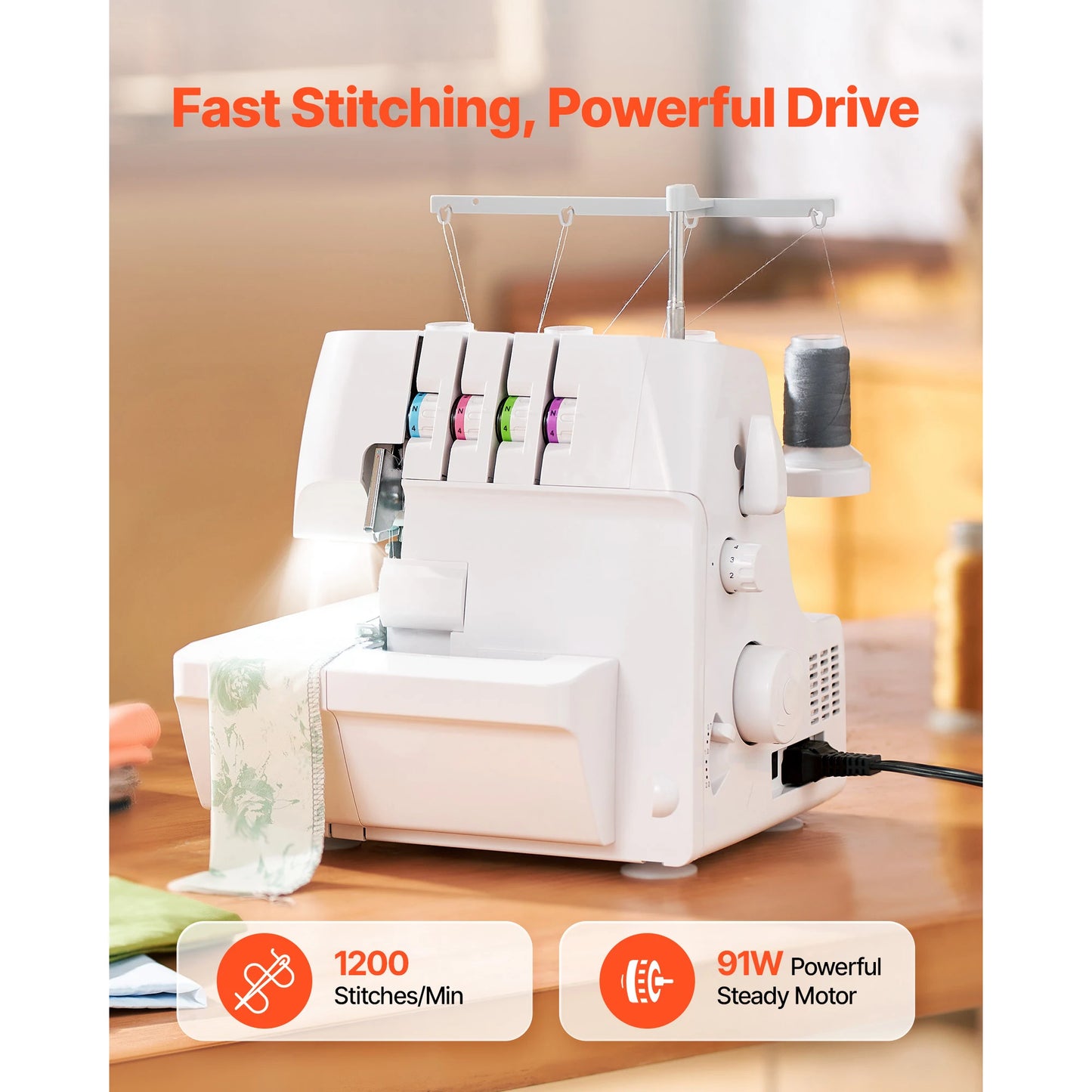 SucceBuy 2 3 Or 4 Thread Serger Overlock Sewing Machine