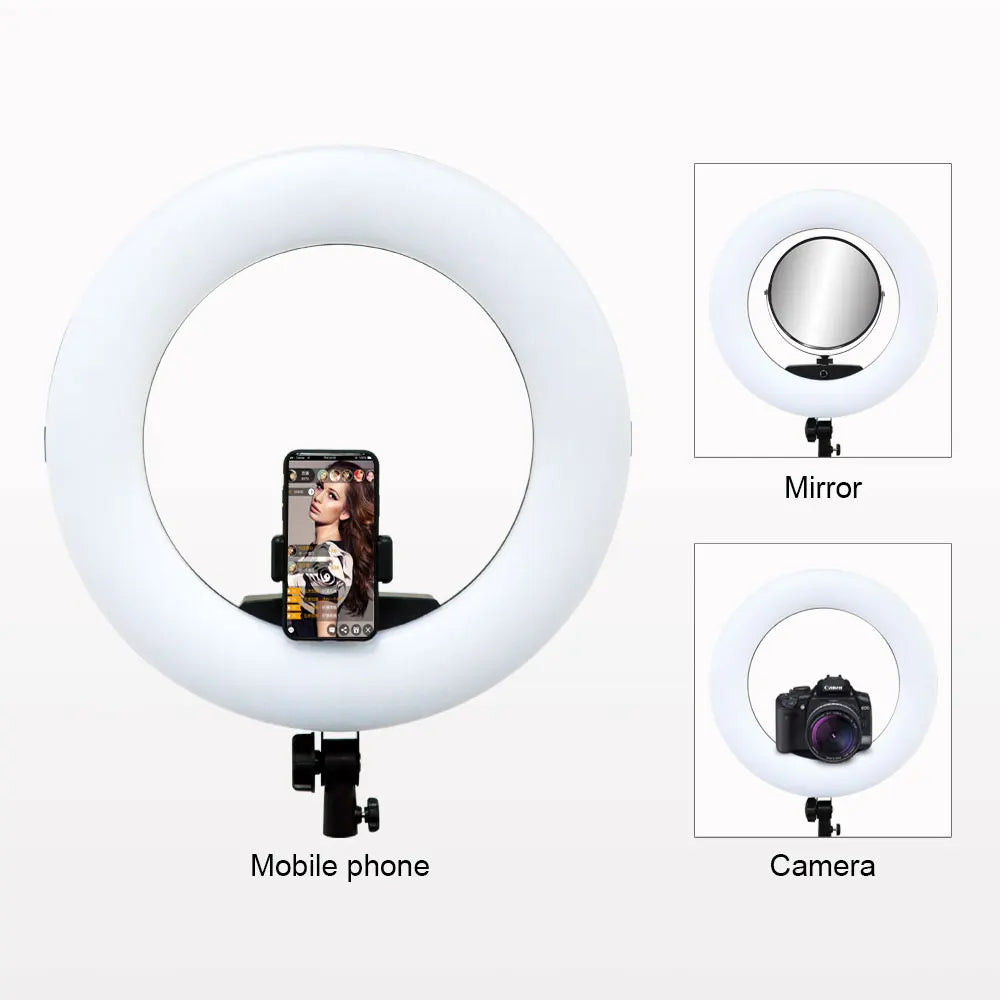 Yidoblo 96w Bicolor LED Ring Light Kit Including Stand Bag