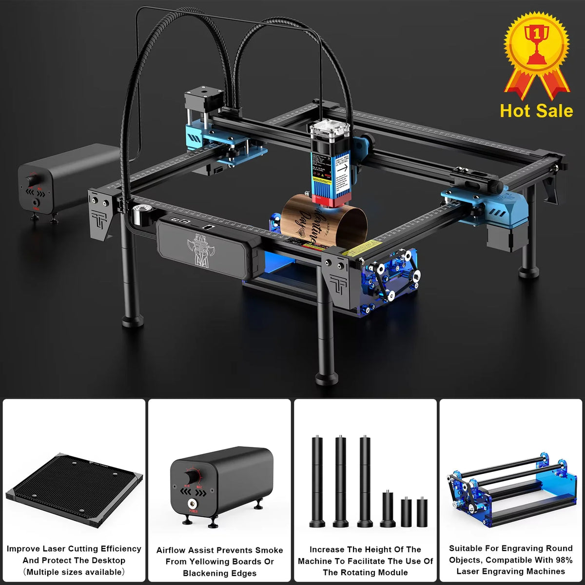 TwoTrees TTS55 Pro Laser Engraver With WiFi Offline Control