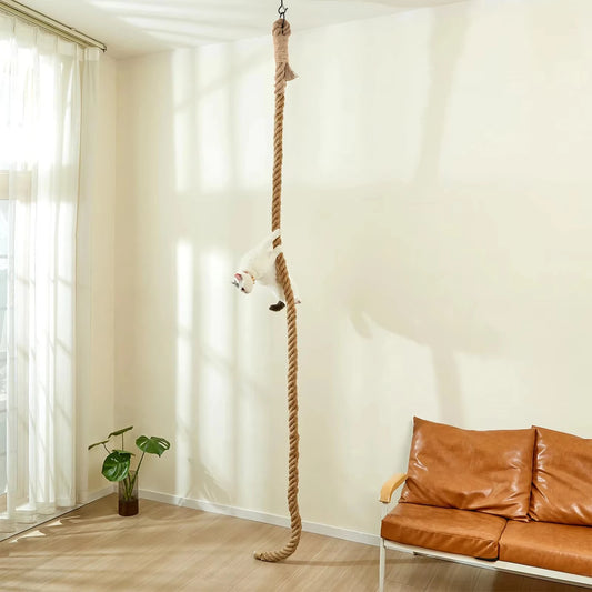 Cat Sisal Climbing Rope Scratcher Wall Mounted Interactive Exercise Toy