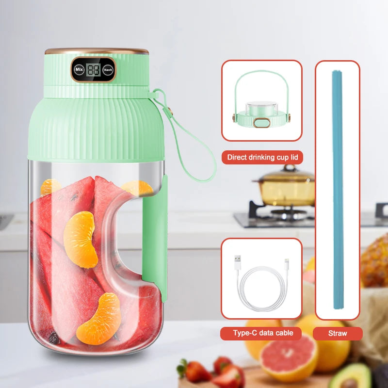 Portable Handheld USB Charging Fruit Juicer Blender Machine Smoothie