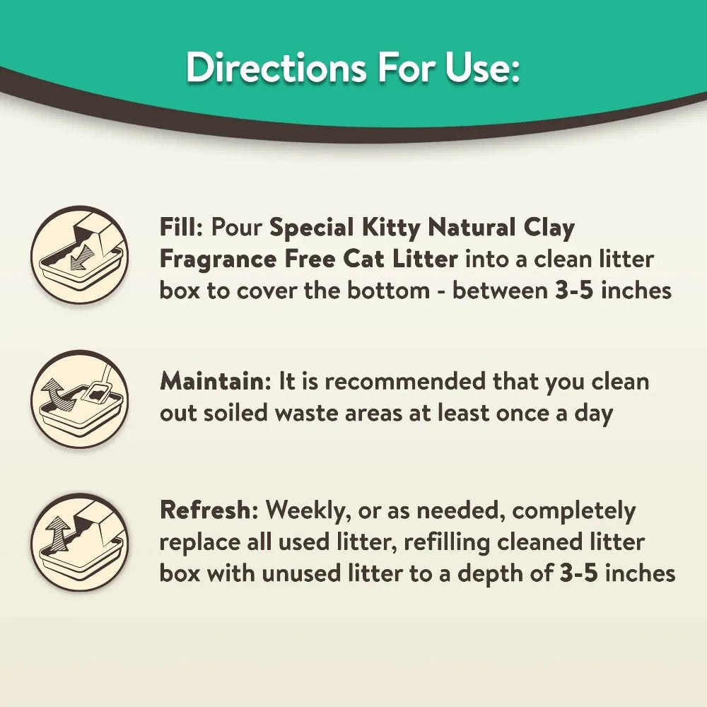 Special Kitty Clumping Clay Cat Litter Fresh Scent Odor Control
