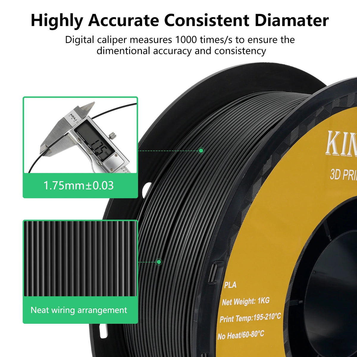 Kingroon Premium PLA PETG Bundle For FDM 3D Printers