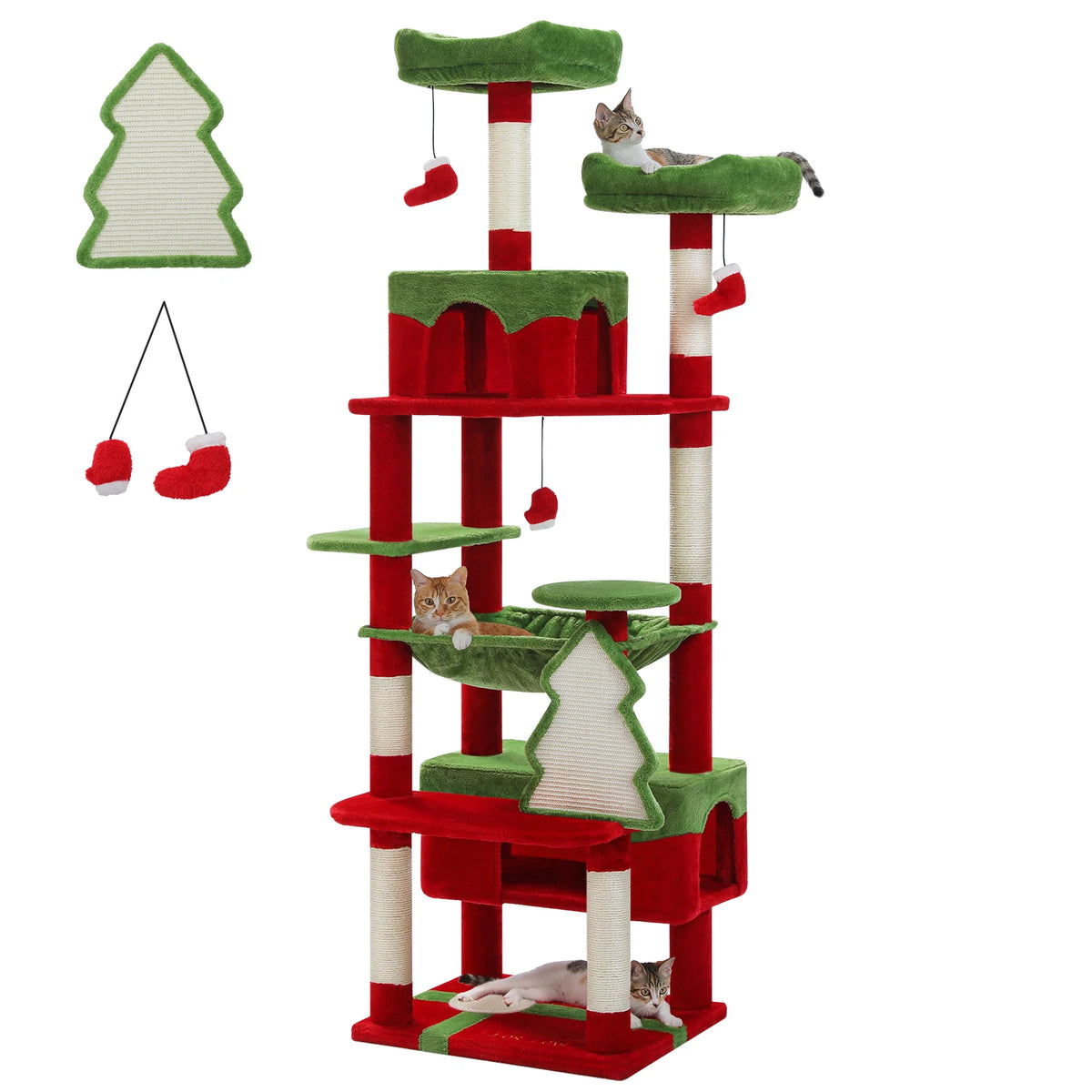 PAWZ Road Cat Tree With Sisal Posts, Hammock And Condos