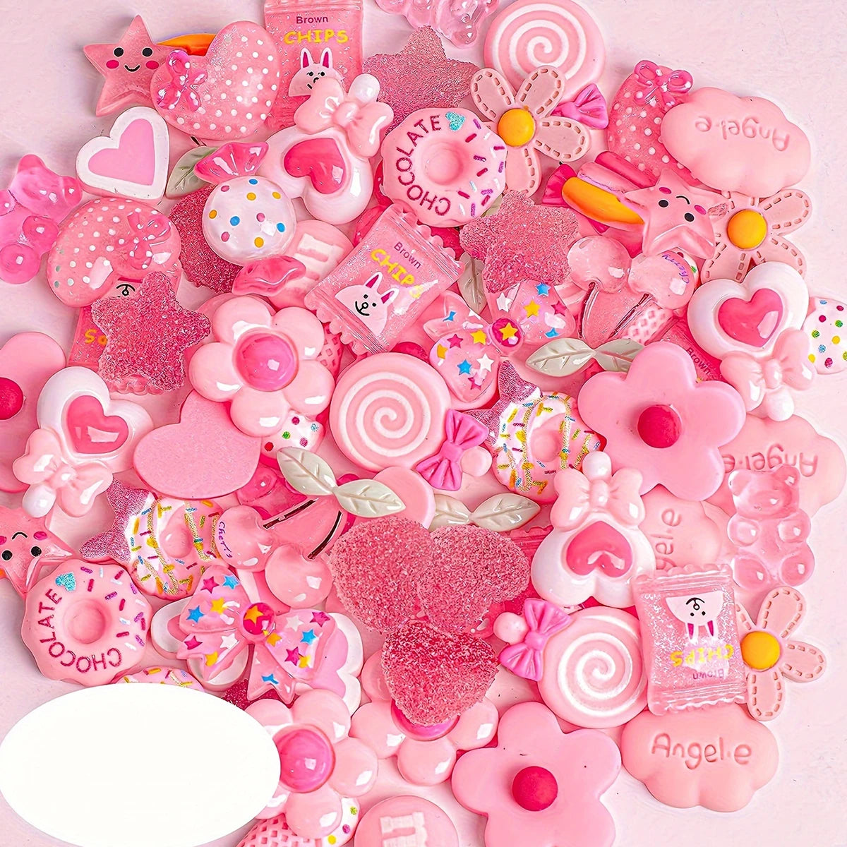 Mixed Candy Slime Charms And Resin Nail Art Decorations
