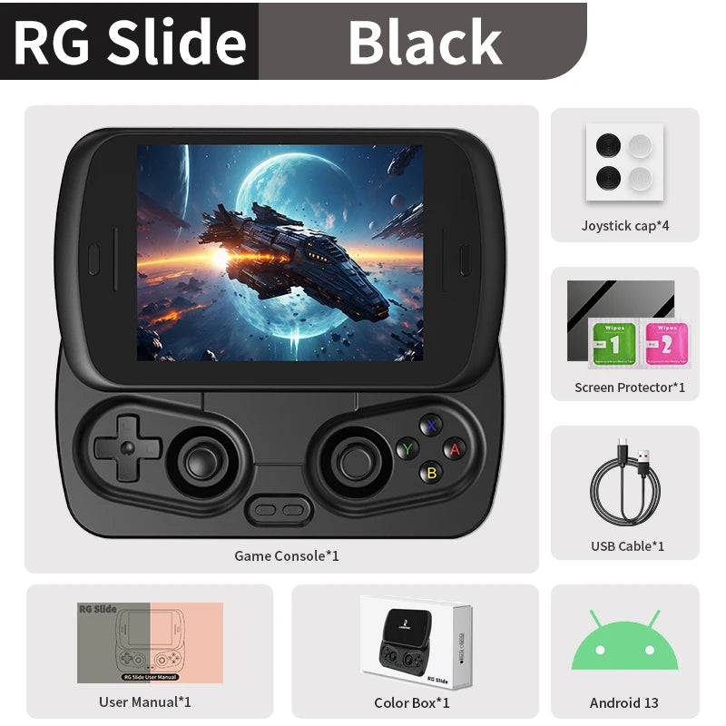 Anbernic RG Slide Android Handheld Game Console Unisoc T820