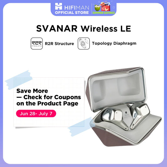 Hifiman Svanar Wireless LE Noise Cancelling Bluetooth High Fidelity Earphones