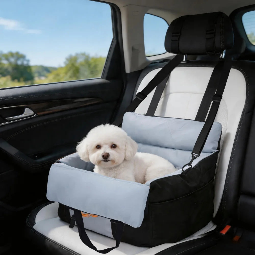 Borwart Portable Dog Booster Car Seat With Safety Strap