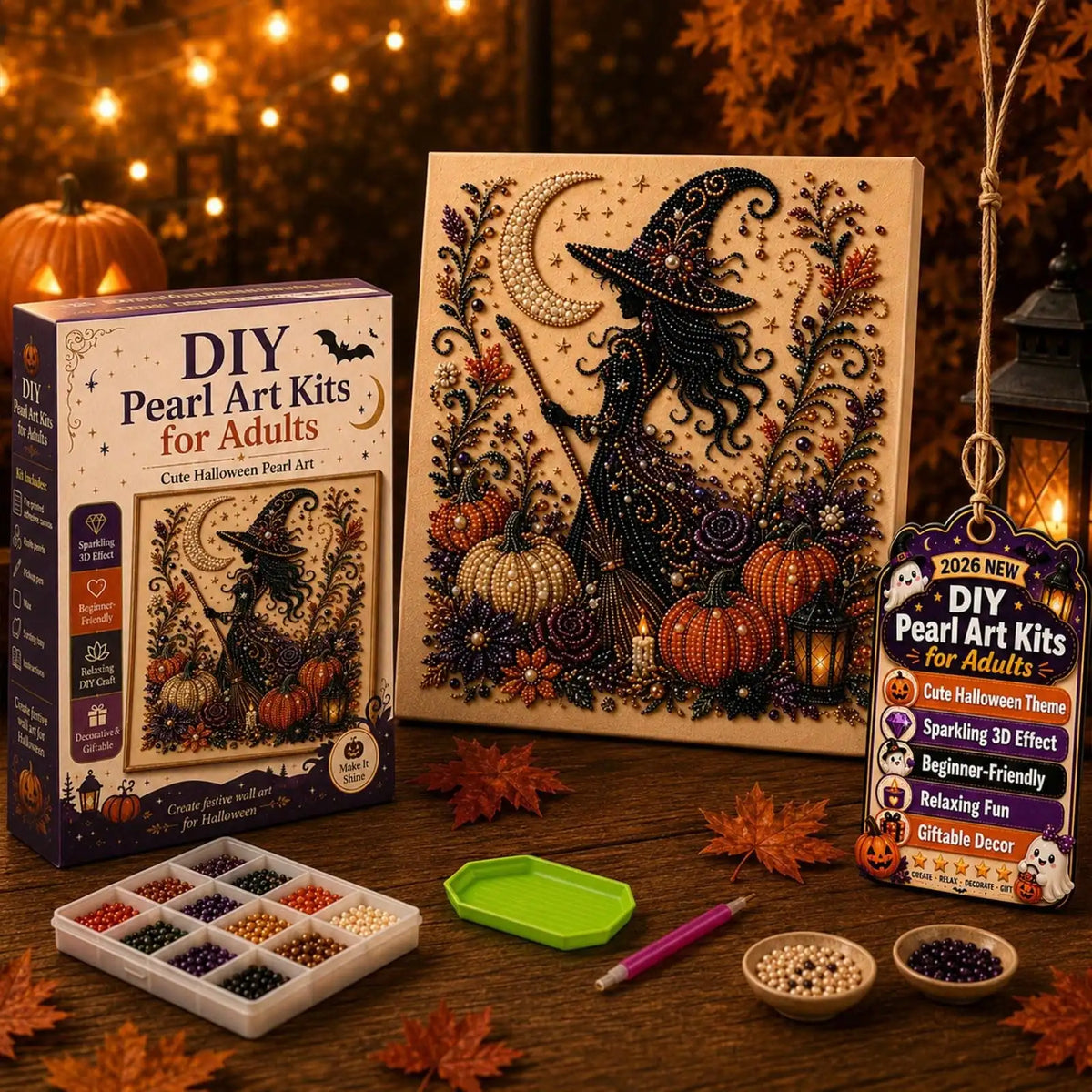 Halloween Ghost Pearl 3D Diamond Painting DIY Craft Kit Decor