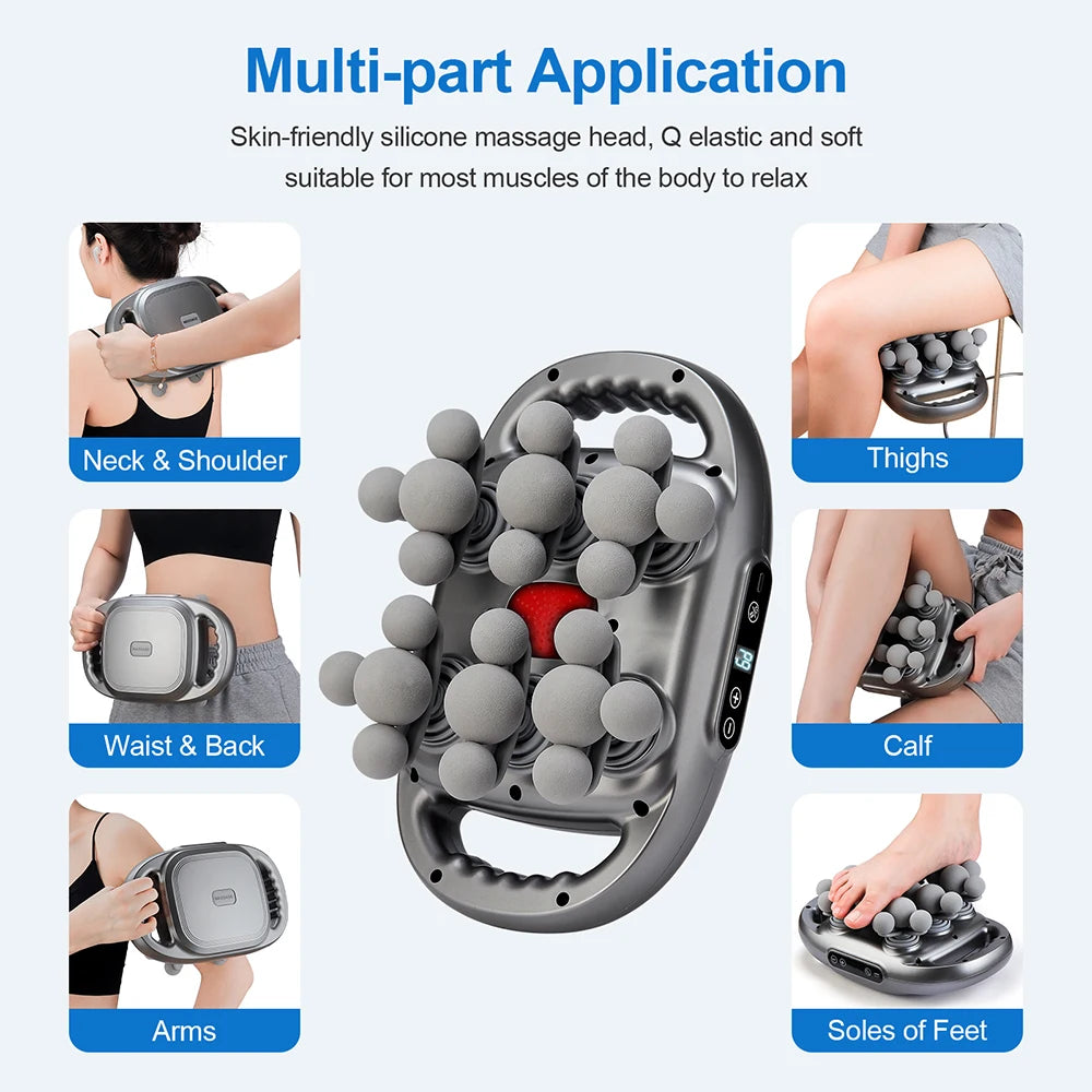 Foreverlily 22 Head Fascia Massage Gun for Muscle Relief