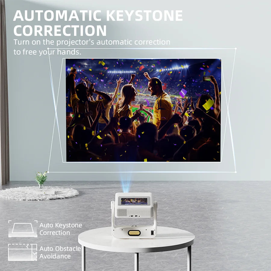 4K Touch Screen Projector Wifi Bluetooth Portable Theater Movie Cinema