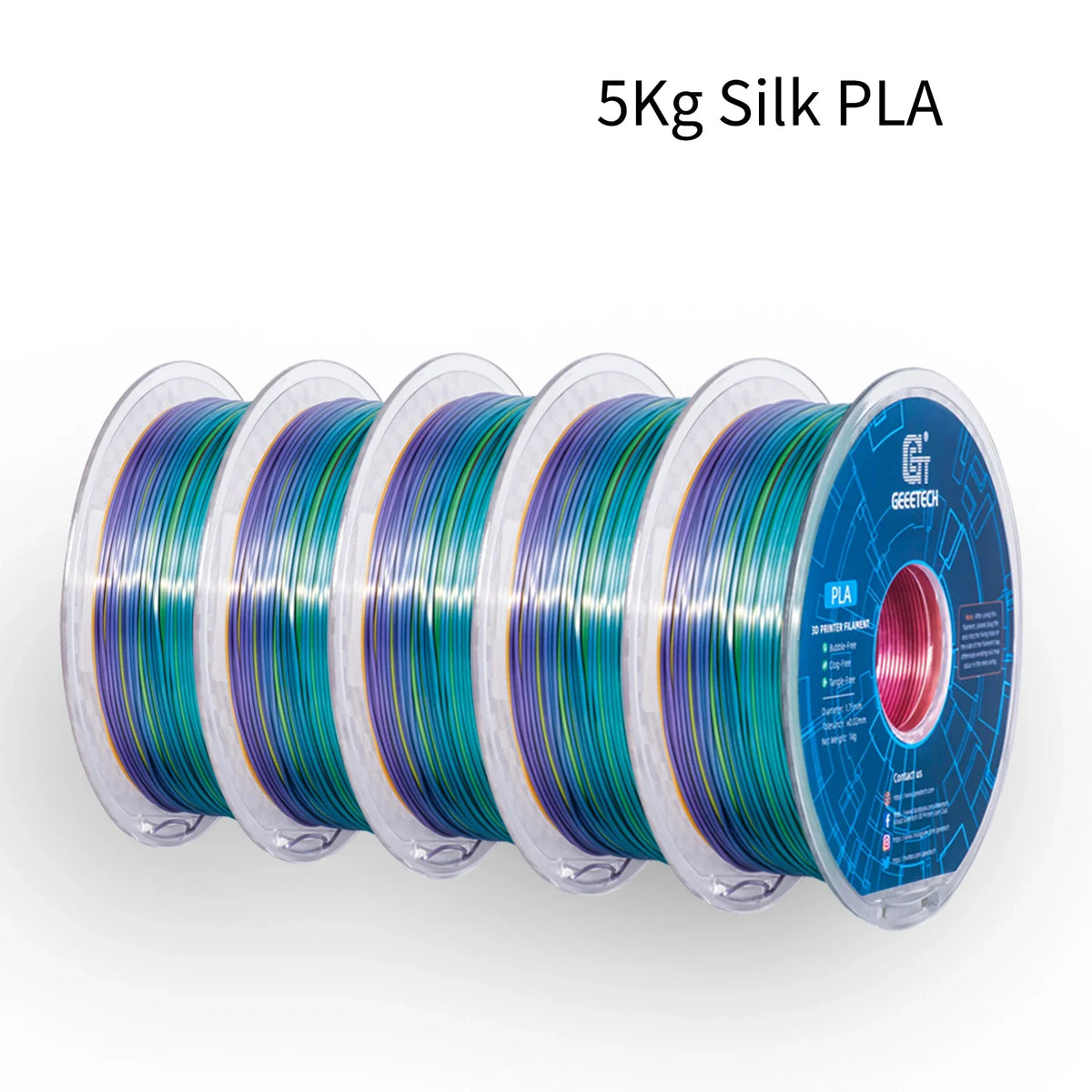 Geeetech Premium Silk PLA 3D Printer Filament High Gloss Finish