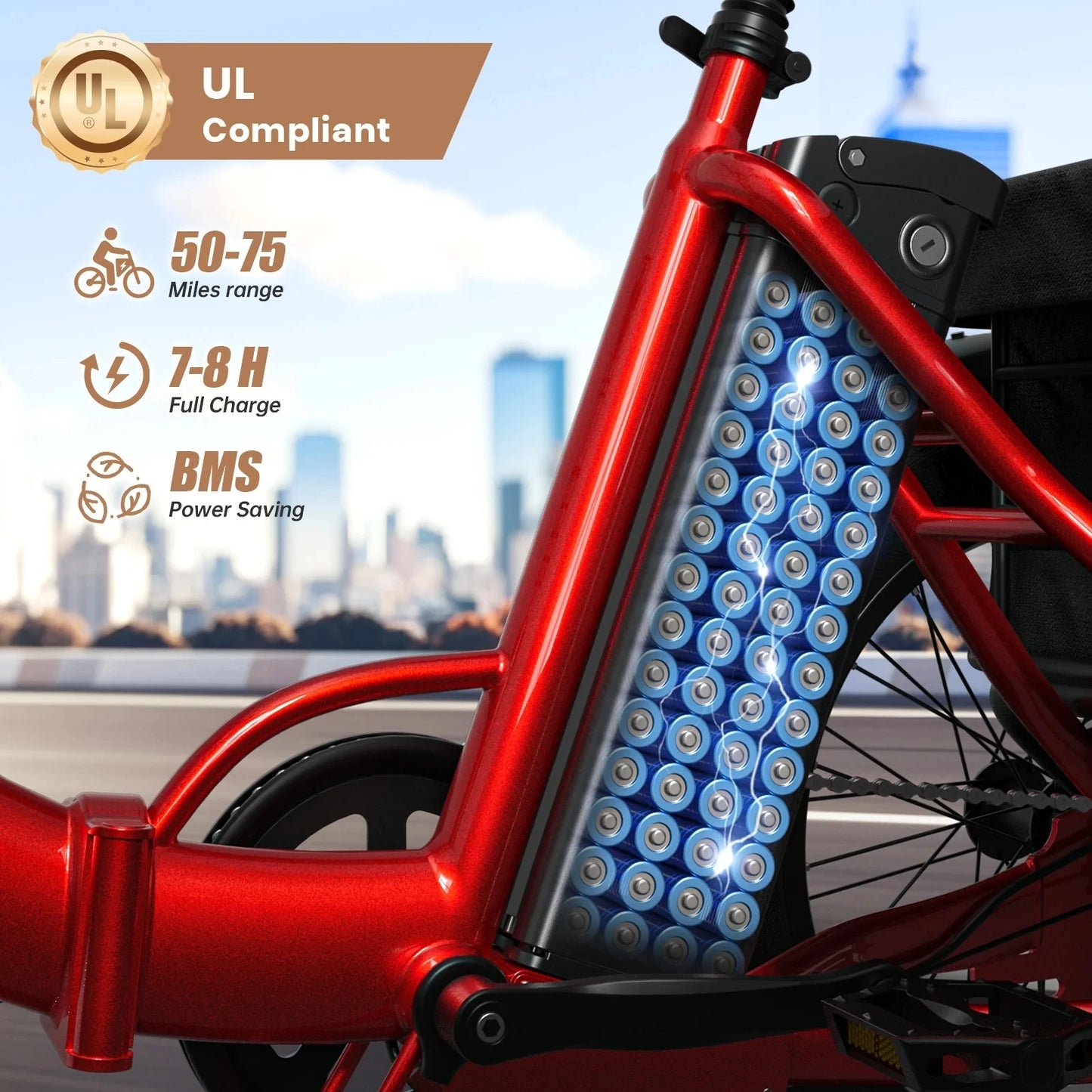 QRONGE Folding Electric Tricycle Built For Comfortable Riding
