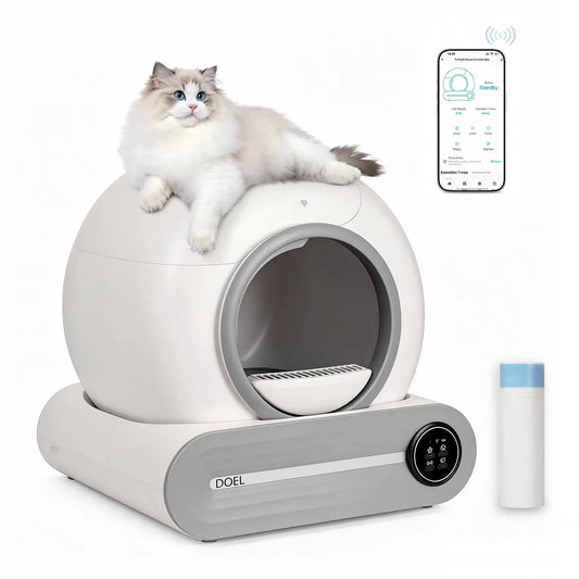 DOEL Smart Automatic Self Cleaning Cat Litter Box WiFi Control