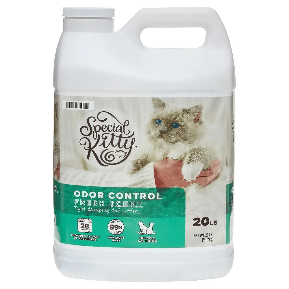 Special Kitty Clumping Clay Cat Litter Fresh Scent Odor Control