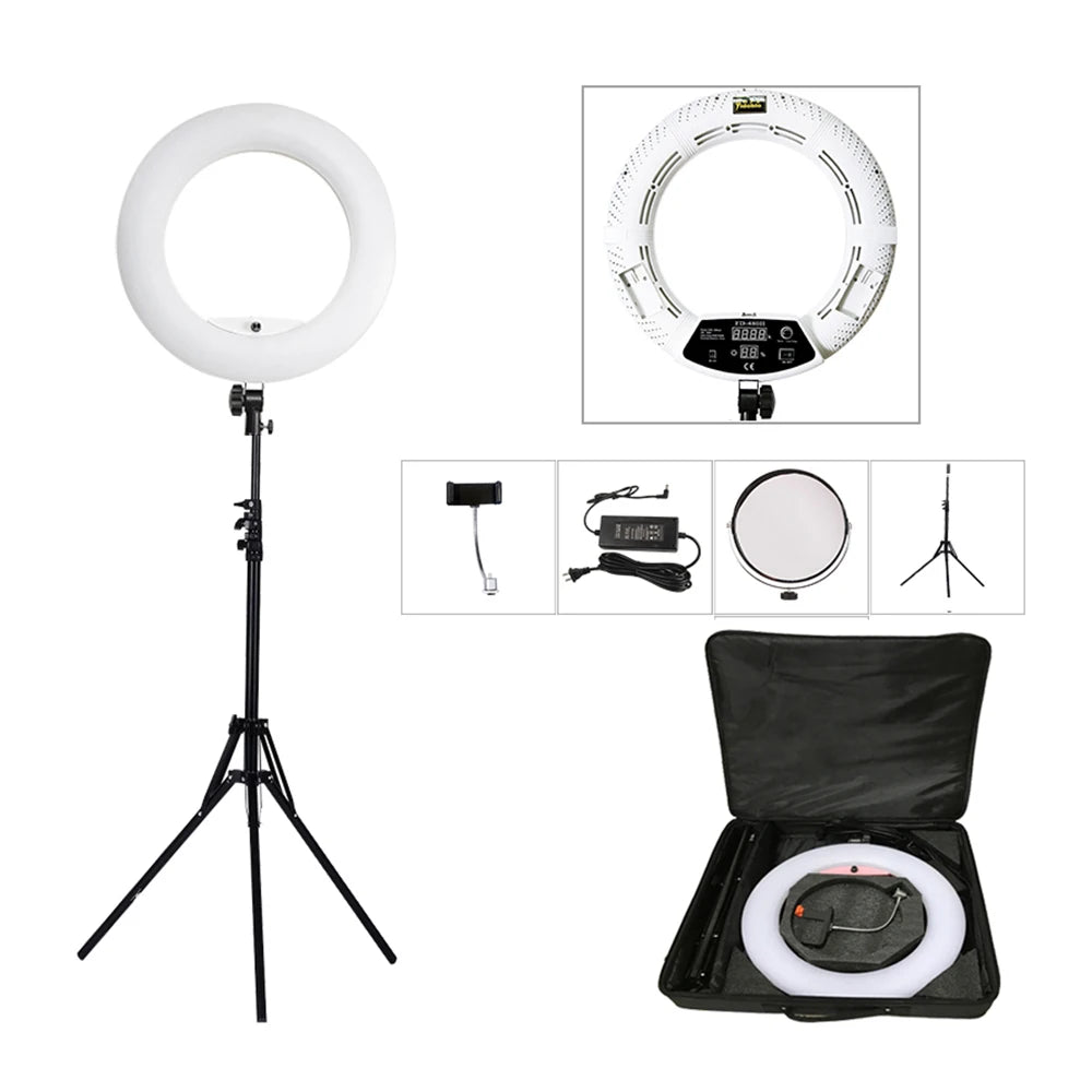 Yidoblo 96w Bicolor LED Ring Light Kit Including Stand Bag