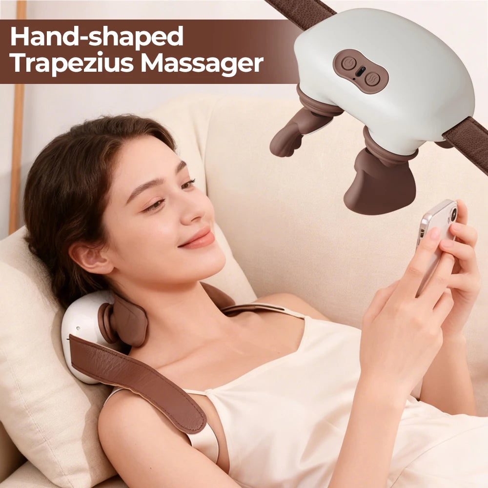 Foreverlily Wireless Shiatsu Neck And Back Massager With Heat