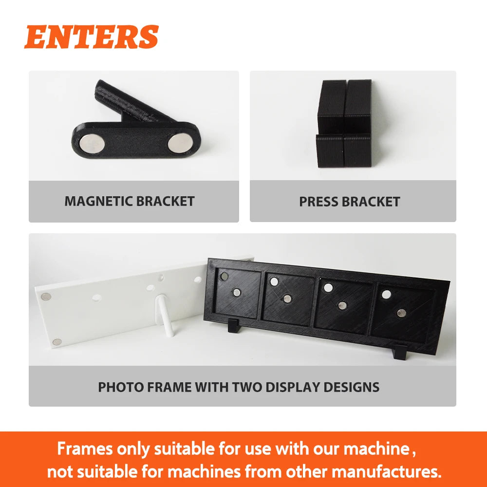 Blank 50Mm Square Plastic Photo Picture Frame Magnet