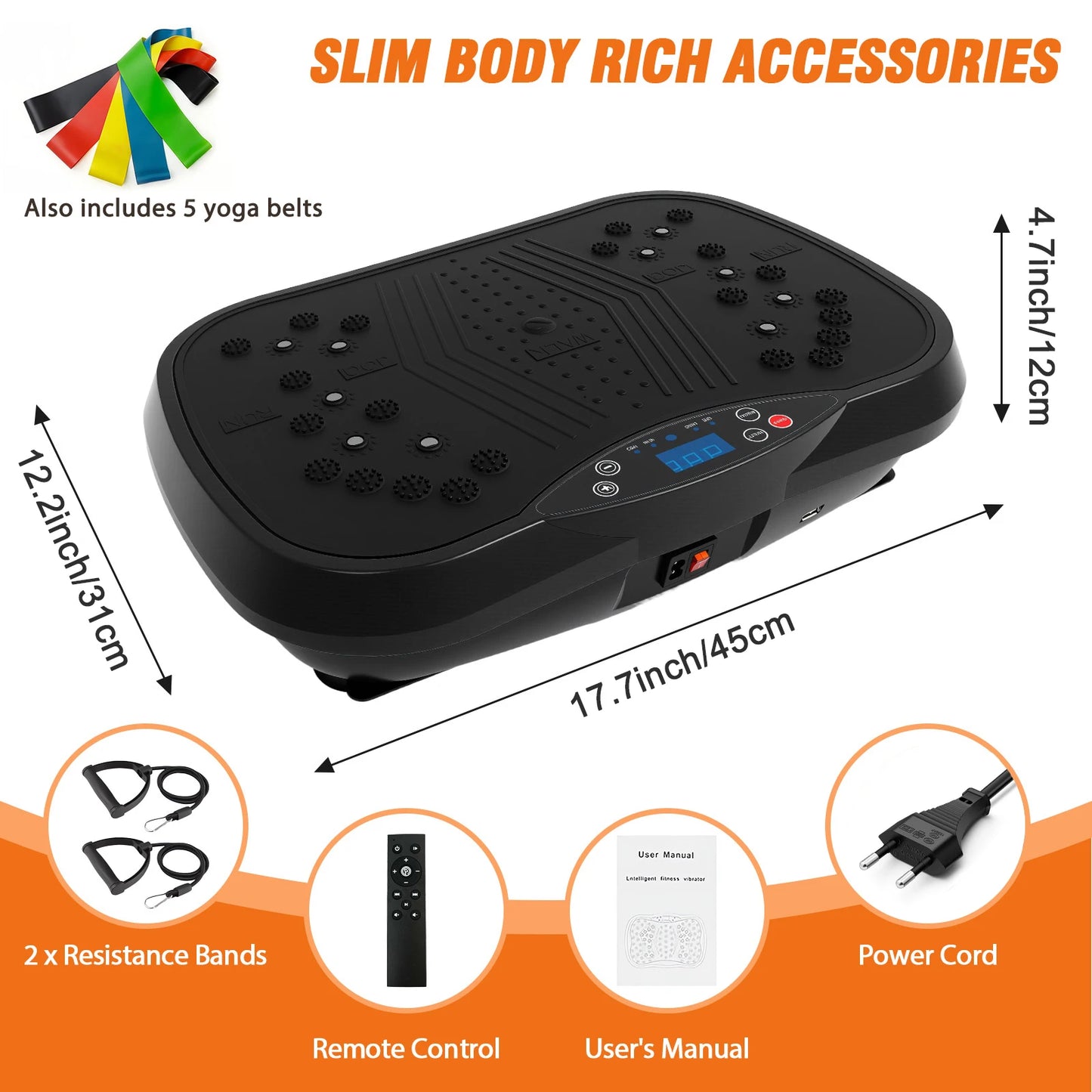 Portable Vibration Plate Exercise Machine For Full Body Workouts