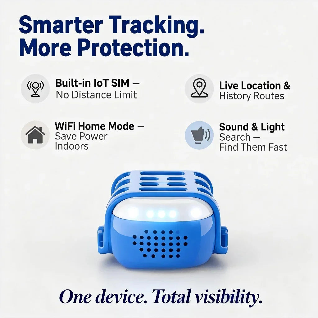 WANWAYTECH Wireless 4G Pet GPS Tracker Unlimited Monitoring Location Device