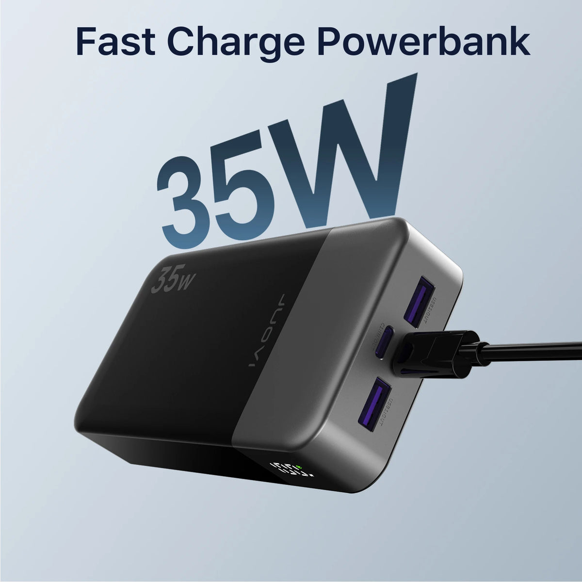 Juovi 20000mAh 35W Portable Charger With Rapid Power Delivery Support