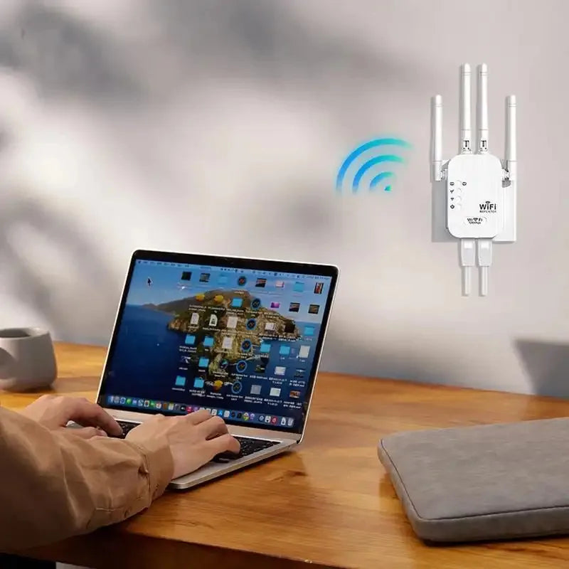 WiFi Extender 1200Mbps Dual Band Repeater With Ethernet Port