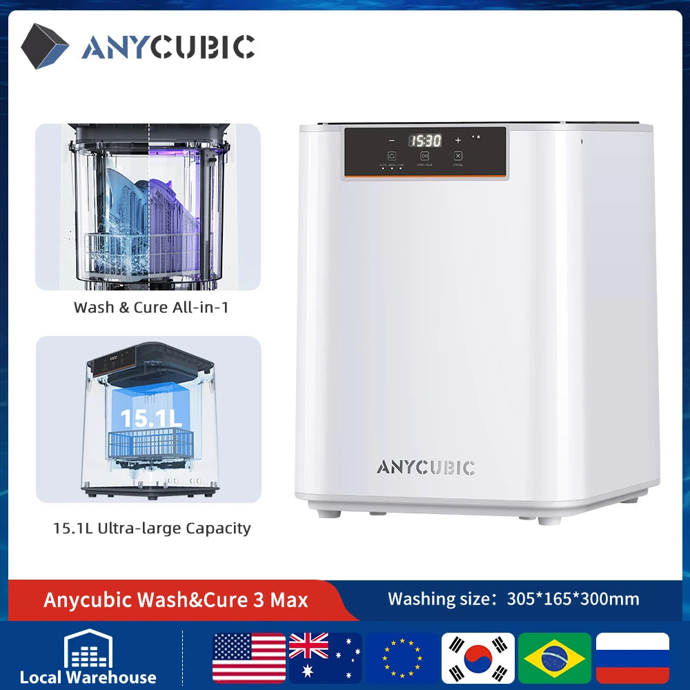 Anycubic Wash And Cure 3D Resin Printer Cleaning System
