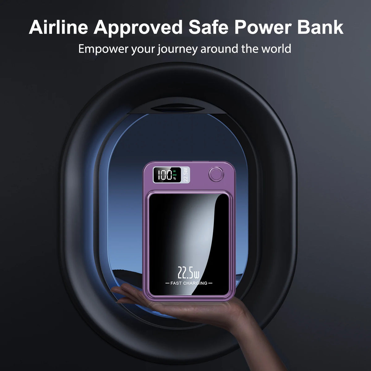 Wireless Magnetic Power Bank 10000mAh Fast Charging Digital Display