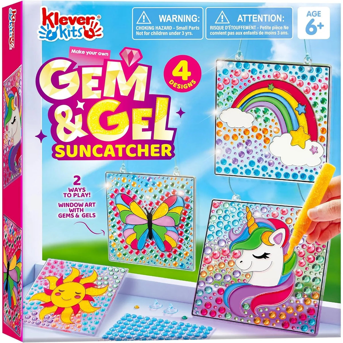 Joyfy 4 Piece Window Gem Suncatcher Craft Kit For Kids