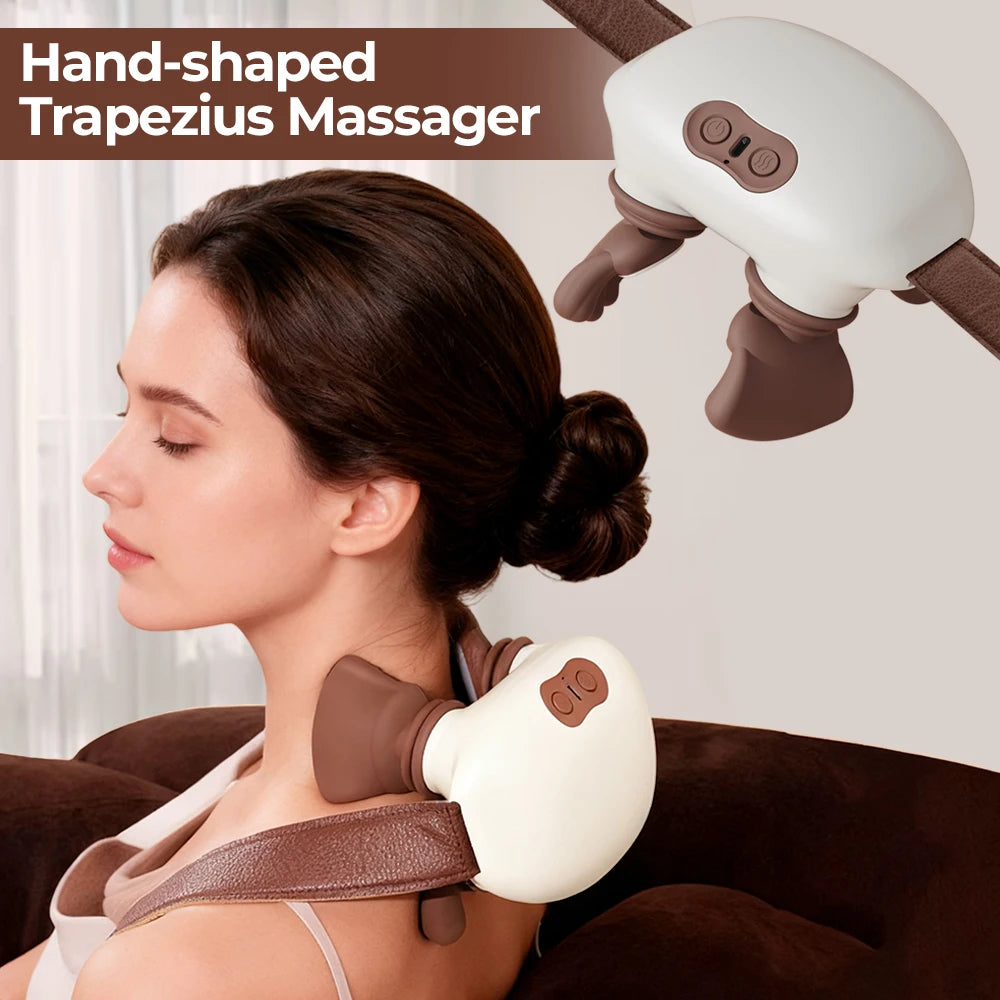 Foreverlily Wireless Shiatsu Neck And Back Massager With Heat