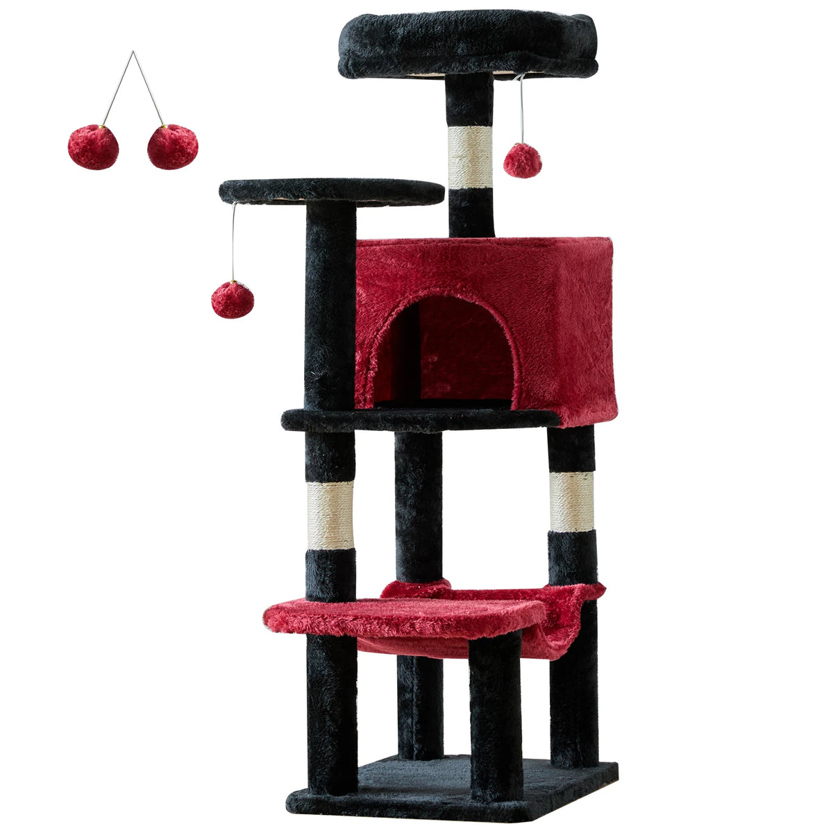 JHK Multi-Level Cat Tree Tower With Sisal Scratching Posts