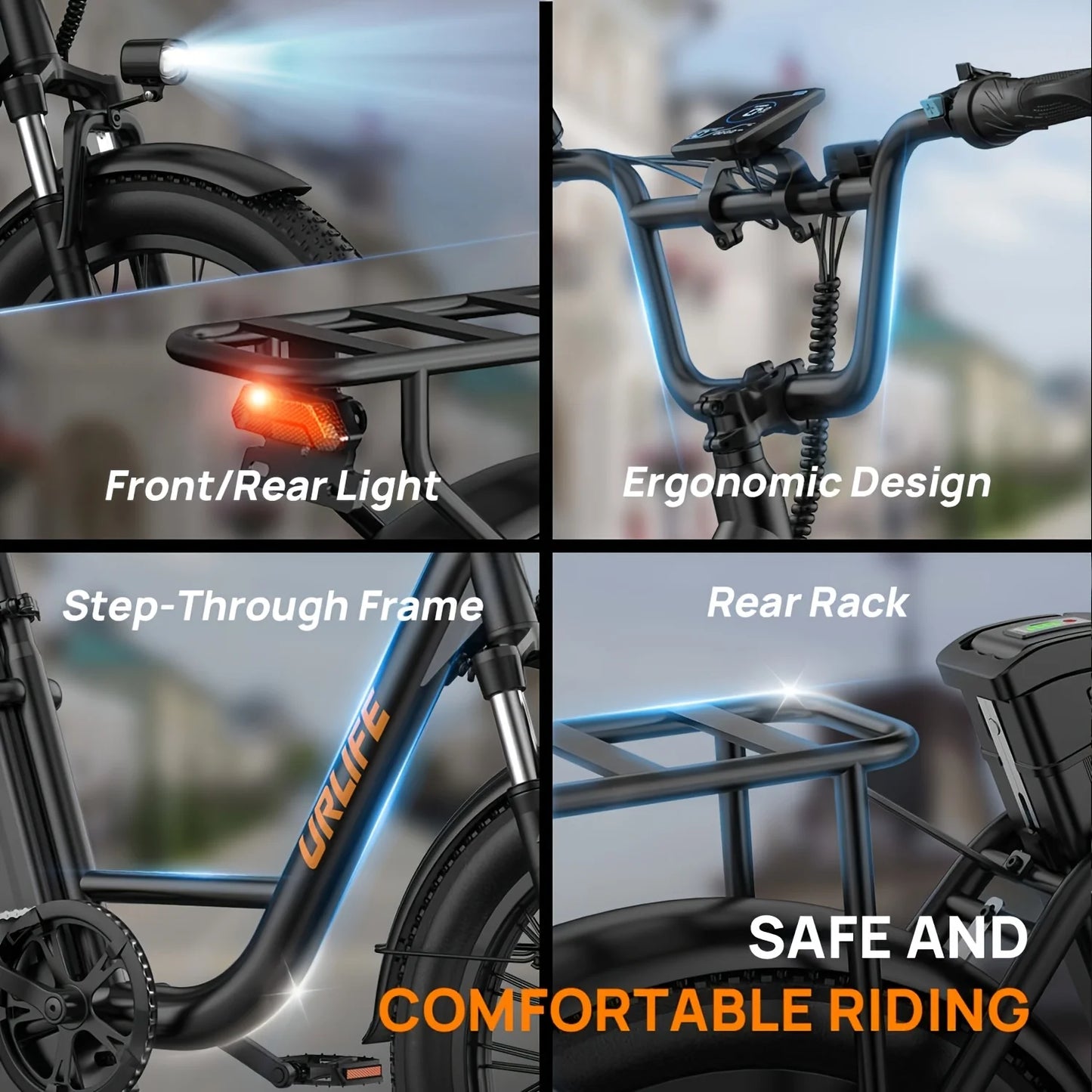 URLIFE 1000W Brushless Electric Bike With 48V Battery