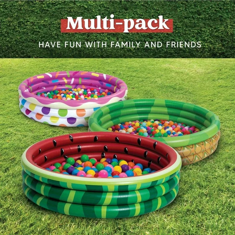 Joyfy 3 Pack Inflatable Kiddie Swimming Pool For Kids